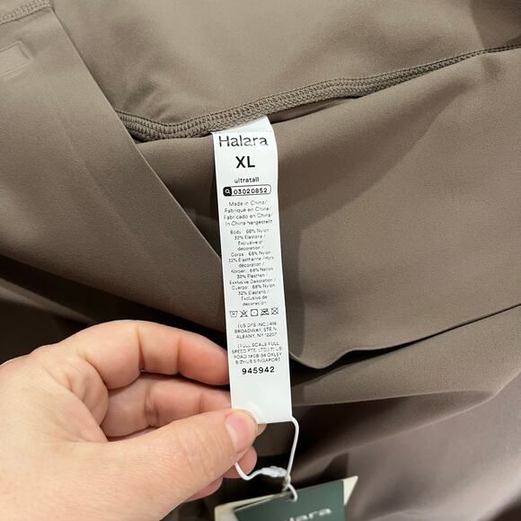 Halara UltraSculpt Flare Pants XL NWT High Rise Brown Long 37” Inseam Yoga - Picture 10 of 12